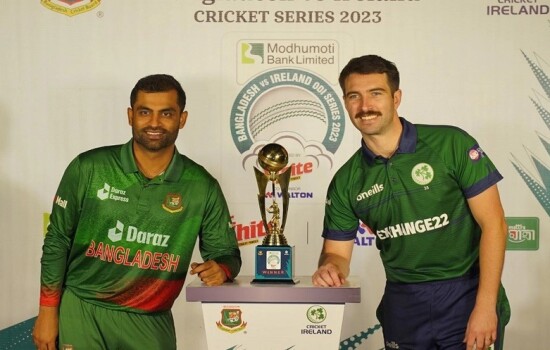 বাংলাদেশ-আয়ারল্যান্ড ওয়ানডে সিরিজের ট্রফি উন্মোচন