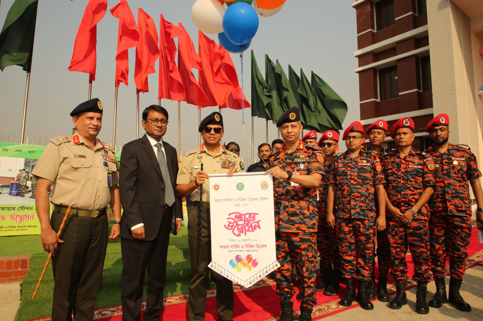 পল্লবী ফায়ার স্টেশন উদ্বোধন করলেন সেনাপ্রধান