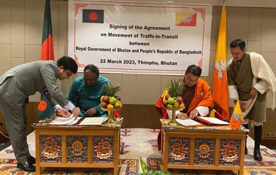 বাংলাদেশ-ভুটান ট্রানজিট চুক্তি স্বাক্ষরিত
