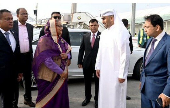 ঢাকার পথে দোহা ত্যাগ করেছেন প্রধানমন্ত্রী