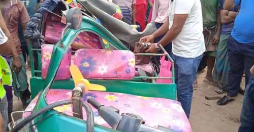 শেরপুরে  ট্রাকচাপায় ৩ সিএনজি যাত্রী নিহত