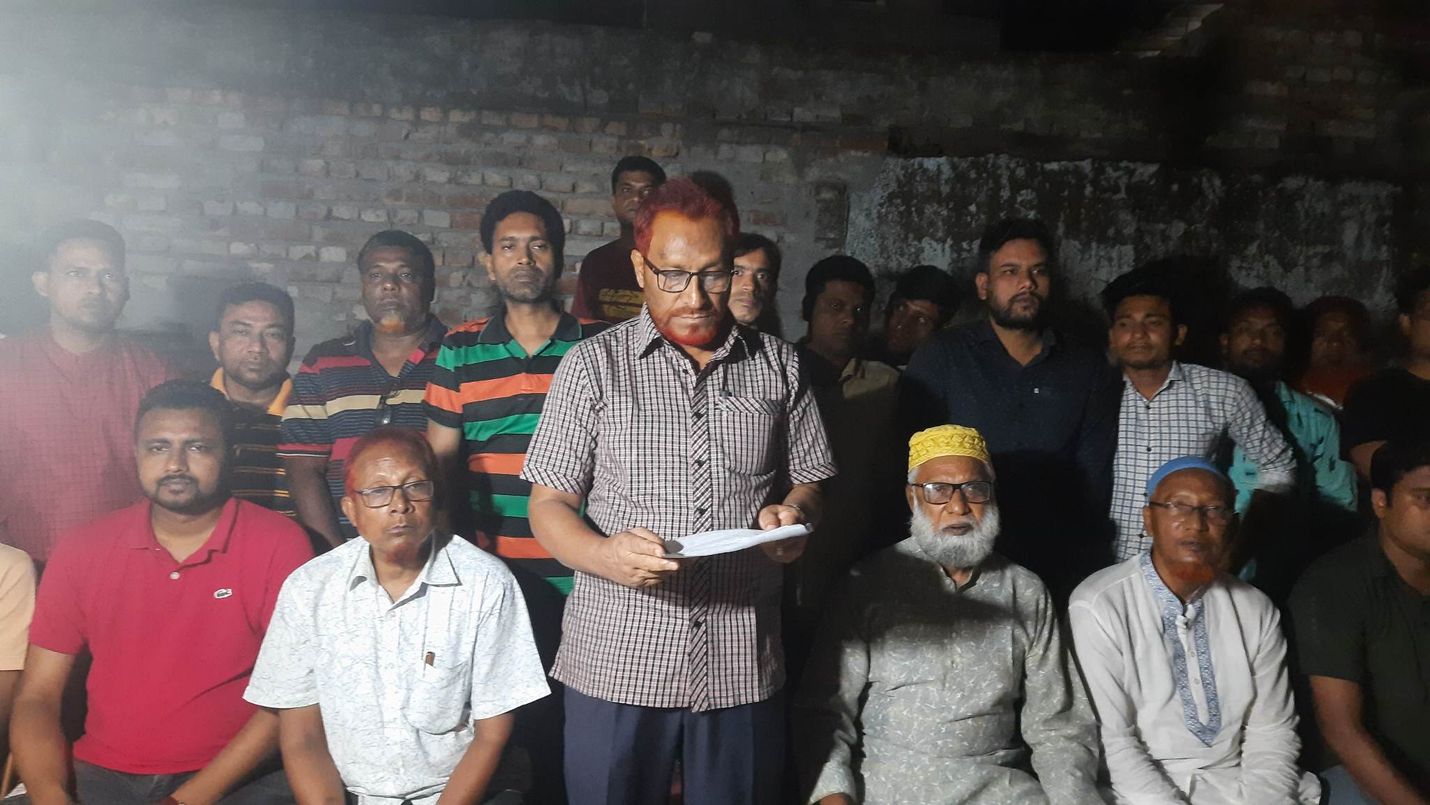 শেরপুর উপজেলা বিএনপির সভাপতি ভিপি বাবলুর সংবাদ সম্মেলন