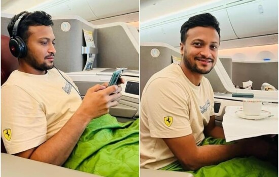 সপরিবারে দেশে ফিরলেন সাকিব