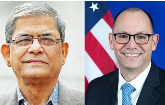 মার্কিন যুক্তরাষ্ট্রদূত পিটার হাসের সাথে মির্জা ফখরুলের বৈঠক