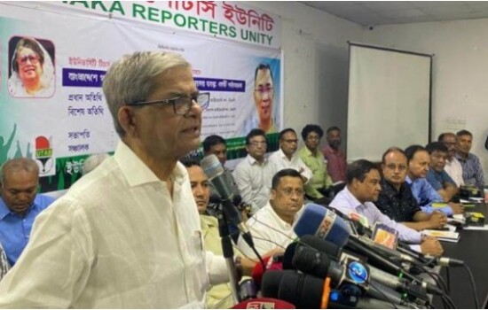 সংলাপের কথা বলে আ’লীগ আমাদের দাবি থেকে মনোযোগ সরাতে চায় : মির্জা ফখরুল