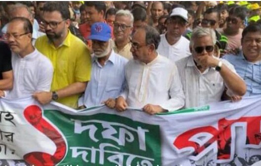 একদফা দাবিতে বিএনপির দ্বিতীয় দিনের পদযাত্রা শুরু