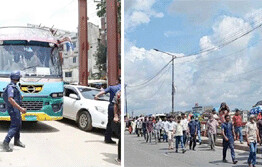 রাজধানীর প্রবেশমুখে চেকপোস্ট বসিয়ে তল্লাশি, হেঁটে ঢুকছেন বিএনপি নেতাকর্মীরা