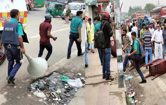 বিএনপির কর্মসূচির মাইক নিল পুলিশ, চেয়ার নিল আ.লীগ