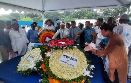 আবাহনী প্রাঙ্গনে কাজী শাহেদকে শেষ শ্রদ্ধা নিবেদন