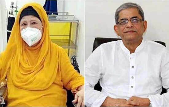 খালেদা জিয়াকে দেখতে হাসপাতালে ফখরুল