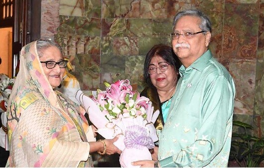 বঙ্গভবনে রাষ্ট্রপতির ও প্রধানমন্ত্রীর সৌজন্য সাক্ষাৎ