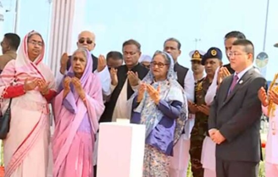 বঙ্গবন্ধু টানেল উদ্বোধন করলেন প্রধানমন্ত্রী