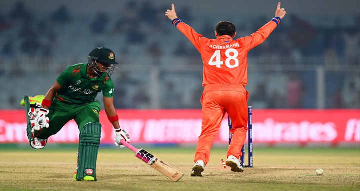 বাংলাদেশকে উড়িয়ে ৮৮ রানের দুদার্ন্ত জয় ডাচদের