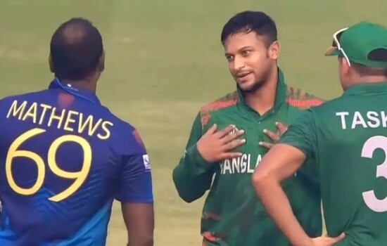 ম্যাথিউসের আউট নিয়ে সাকিব, ‘যুদ্ধে ছিলাম, যা দরকার করেছি’