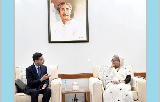 প্রধানমন্ত্রীর সঙ্গে ভারতীয় হাইকমিশনারের সাক্ষাৎ
