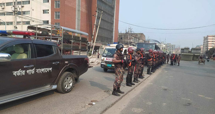 ঢাকাসহ আশপাশের জেলায় ২৭ প্লাটুন বিজিবি মোতায়েন