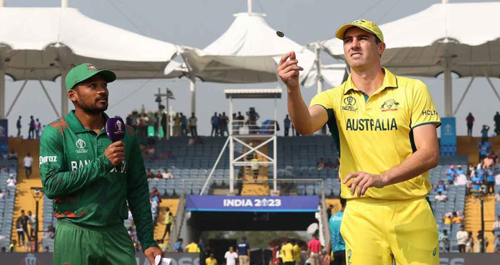 টস জিতে বাংলাদেশকে ব্যাটিংয়ে পাঠালো অস্ট্রেলিয়া