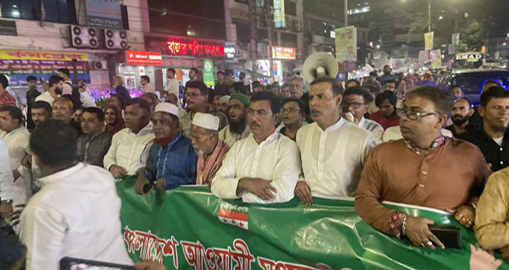 তফসিলকে স্বাগত জানিয়ে আ.লীগের আনন্দ মিছিল