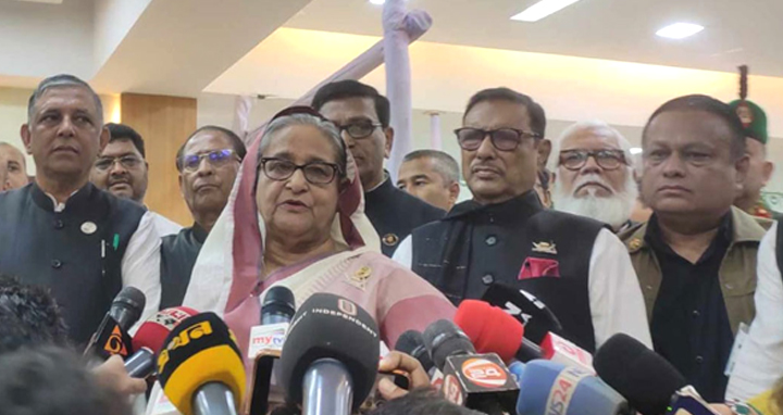 ভোটের মধ্য দিয়ে সরকার পরিবর্তন হবে : শেখ হাসিনা