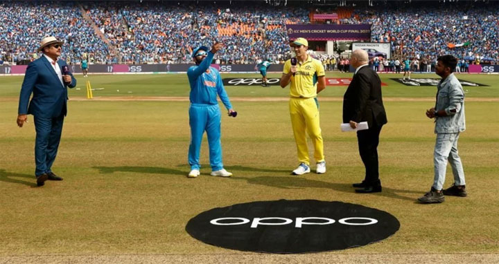 টস জিতে ফাইনালে ভারতকে ব্যাটিংয়ে পাঠাল অস্ট্রেলিয়া