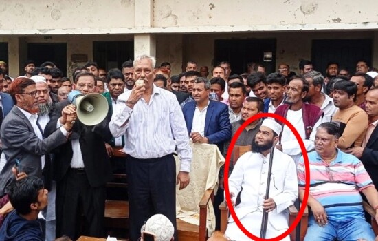 আগ্নেয়াস্ত্র নিয়ে সমাবেশে শাহজাহান ওমর, শোকজ ইসির