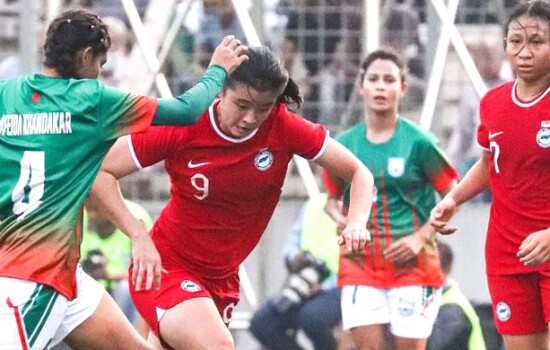 সিঙ্গাপুরের জালে বাংলাদেশের মেয়েদের ৮ গোল