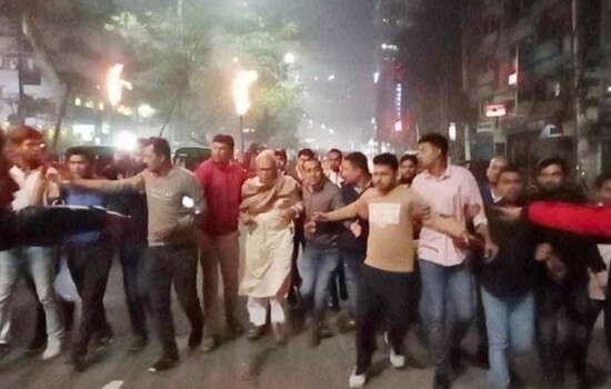 রিজভীর নেতৃত্বে মিছিল, পুলিশের লাঠিপেটা