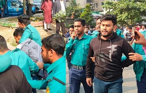 নির্বাচন কমিশনে দুই প্রার্থীর কর্মী-সমর্থকদের মধ্যে হাতাহাতি