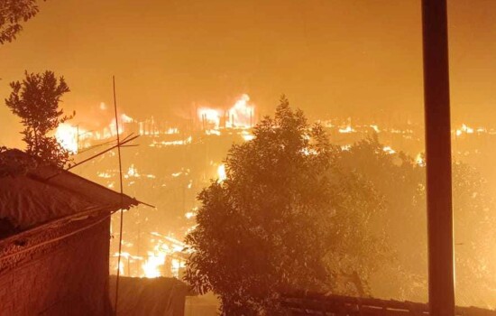 উখিয়ায় রোহিঙ্গা ক্যাম্পে আগুন, নিয়ন্ত্রণে ৫ ইউনিট