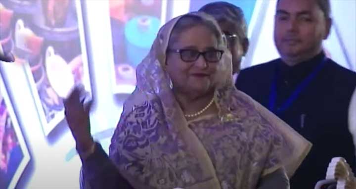 বাণিজ্য মেলার উদ্বোধনী অনুষ্ঠানে যোগ দিয়েছেন প্রধানমন্ত্রী