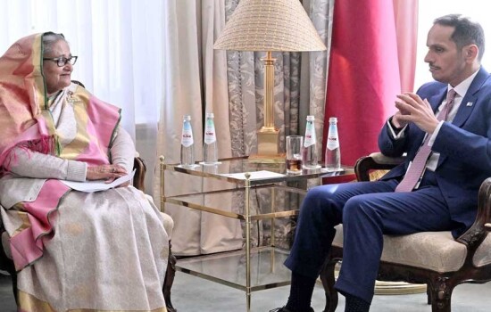 শেখ হাসিনার সঙ্গে কাতারের প্রধানমন্ত্রীর বৈঠক