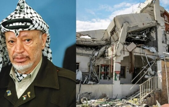 এবার ইয়াসির আরাফাতের বাড়ি গুঁড়িয়ে দিল ইসরায়েল