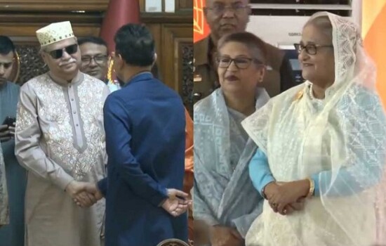 বঙ্গভবনে রাষ্ট্রপতি ও গণভবনে প্রধানমন্ত্রীর ঈদ শুভেচ্ছা বিনিময়