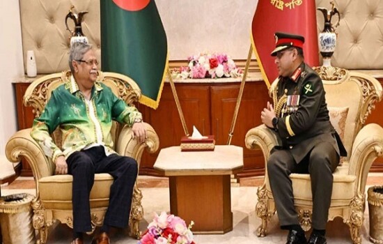 রাষ্ট্রপতির সঙ্গে সাক্ষাৎ করলেন নবনিযুক্ত সেনাপ্রধান