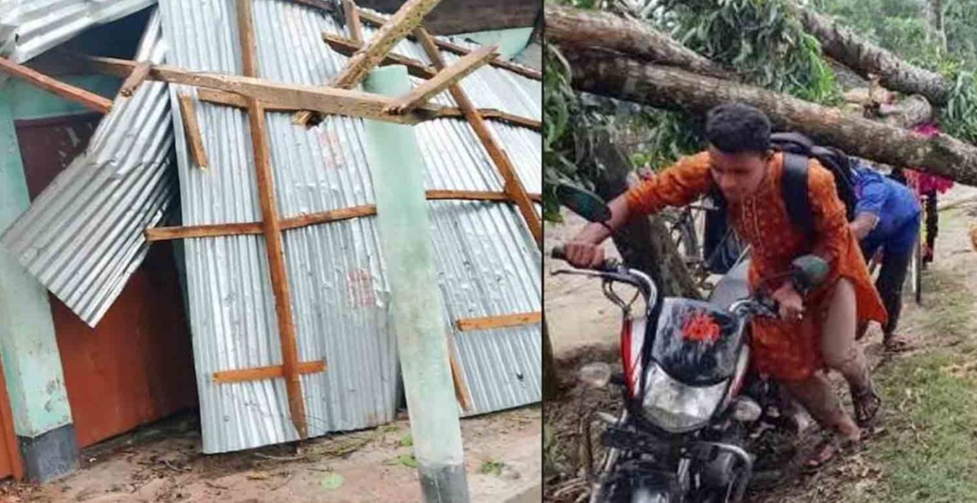 ঠাকুরগাঁওয়ে ঝড়ে লণ্ডভণ্ড ২০ গ্রাম, ৩ জনের মৃত্যু