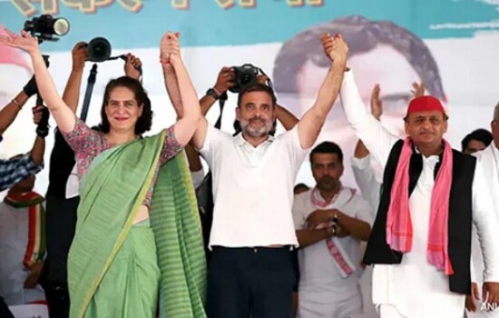 বিজেপির শক্ত ঘাঁটি উত্তর প্রদেশে এগিয়ে ইন্ডিয়া জোট