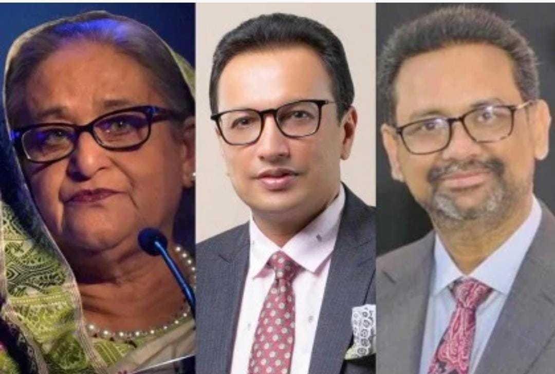 *শেখ হাসিনার সঙ্গে হত্যা মামলার আসামি দিলীপ ও দোলন*