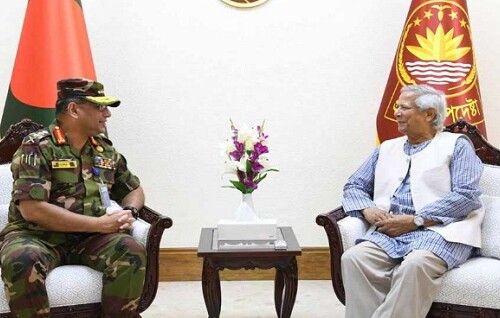 প্রধান উপদেষ্টার সঙ্গে সেনাপ্রধানের সাক্ষাৎ