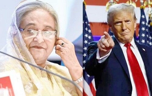 ‘শেখ হাসিনা এখনো বাংলাদেশের প্রধানমন্ত্রী’-এমন মন্তব্য তো দূরের কথা বাংলাদেশ প্রসঙ্গেও কোনো কথা বলেননি ? ডোনাল্ড ট্রাম্প !