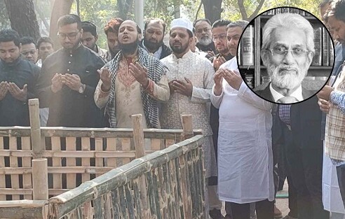শহীদ বুদ্ধিজীবী কবরস্থানে চিরনিদ্রায় শায়িত হলেন উপদেষ্টা এ এফ হাসান আরিফ