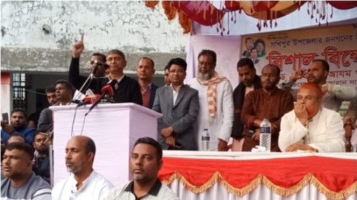 সখিপুরের বনবিভাগকে আর একটি ঘরও ভাঙতে দেওয়া হবে না-এ্যাড আযম খান