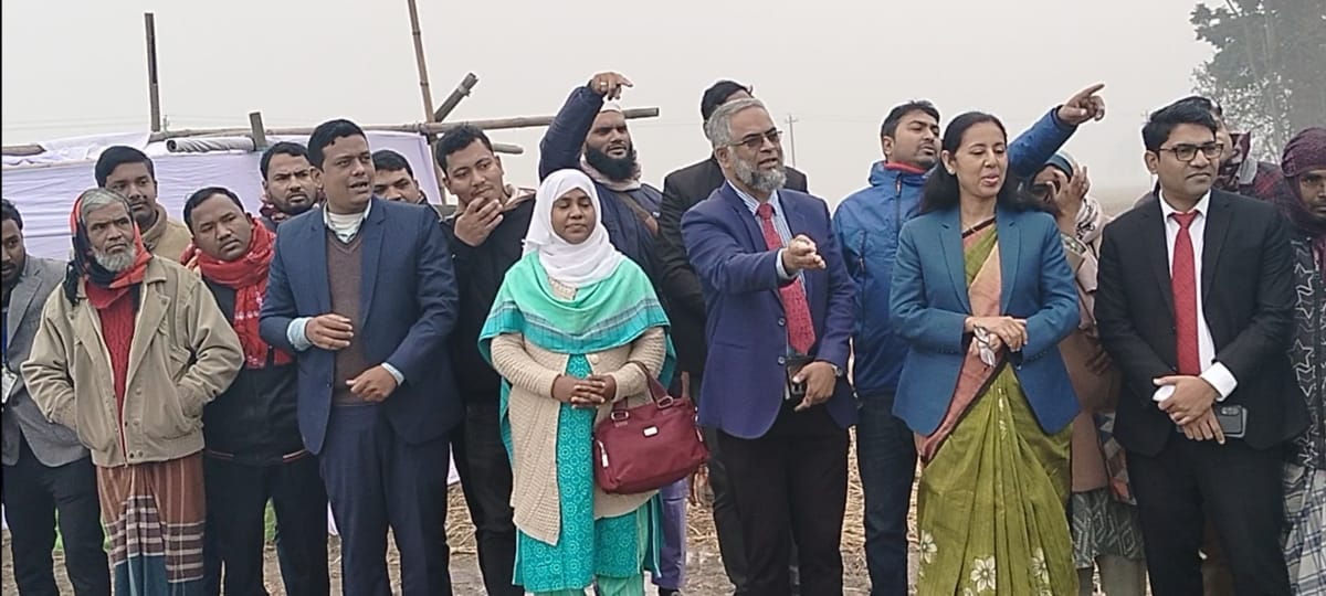 ঠাকুরগাঁওয়ে সমলয় পদ্ধতিতে বোরো ধান চাষাবাদের উদ্বোধন