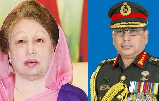 বিএনপি চেয়ারপারসন খালেদা জিয়ার সঙ্গে সেনাপ্রধান জেনারেল ওয়াকার-উজ-জামান সাক্ষাৎ করেন