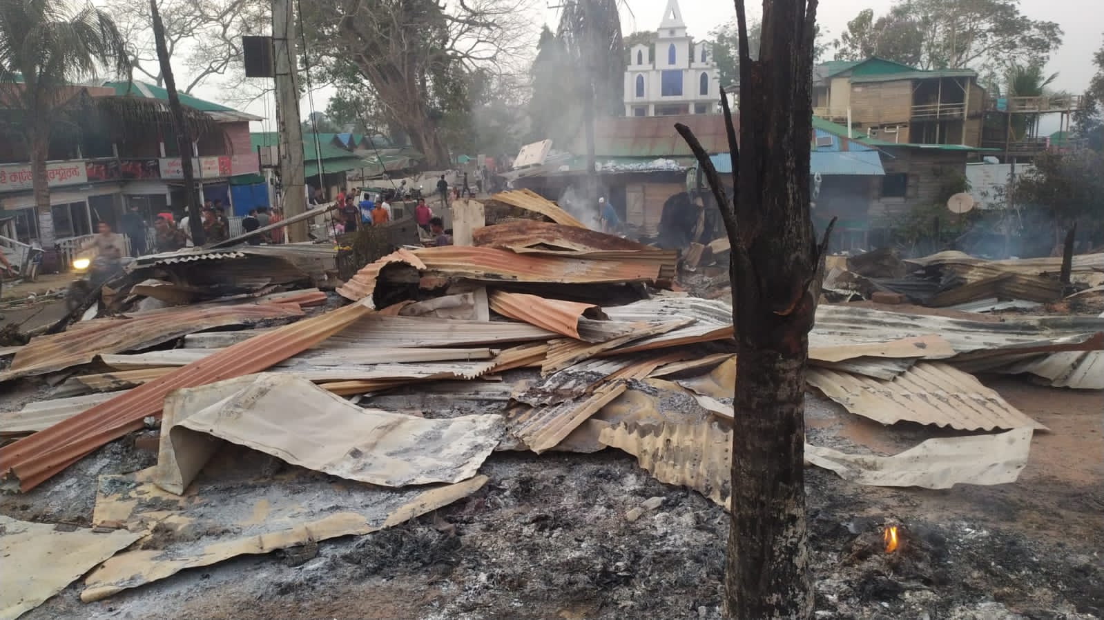 ধ্বংসস্তুপে পরিণত সাজেক