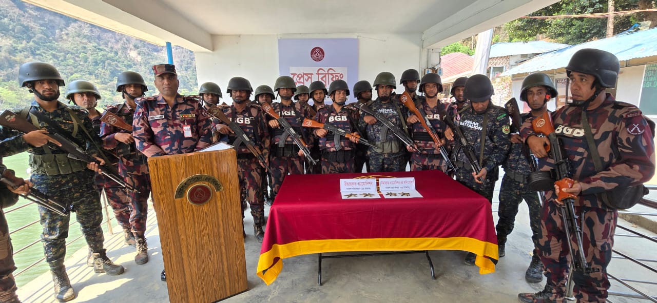 রাঙামাটিতে বিজিবি’র অভিযানে গোলাবারুদ উদ্ধার