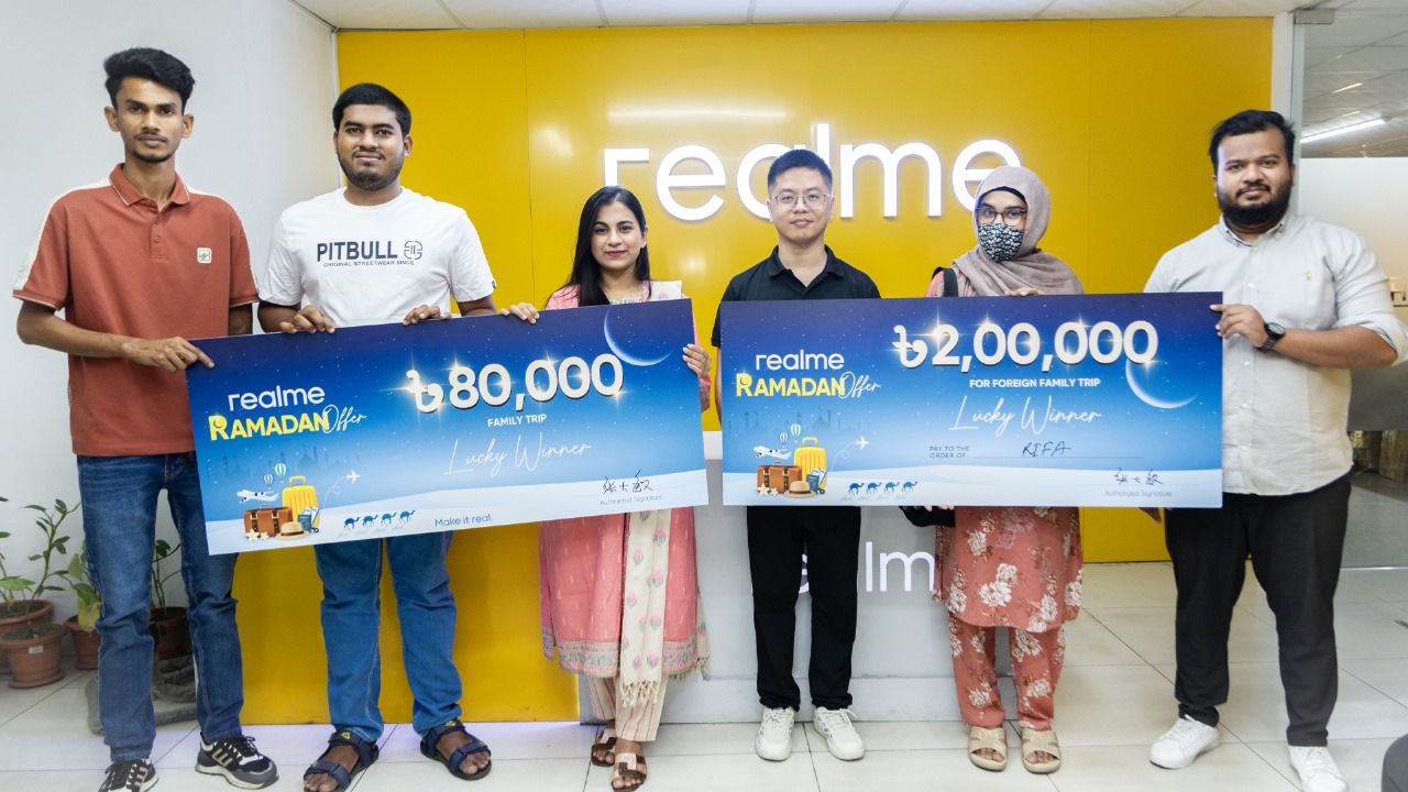 *রিয়েলমির ফ্যামিলিসহ বিদেশ ট্যুর বিজয়ীর নাম ঘোষণা*