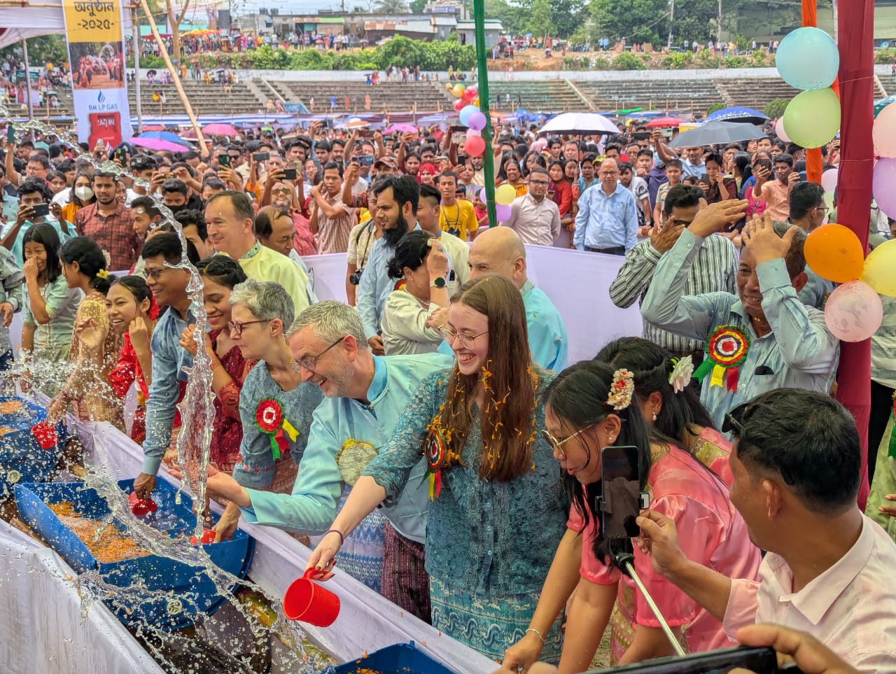 রাঙামাটিতে শেষ হলো সাংগ্রাই জলউৎসব স্নিগ্ধতা, ভালোবাসা আর উৎসবের উচ্ছ্বাসে ভিজল পাহাড়