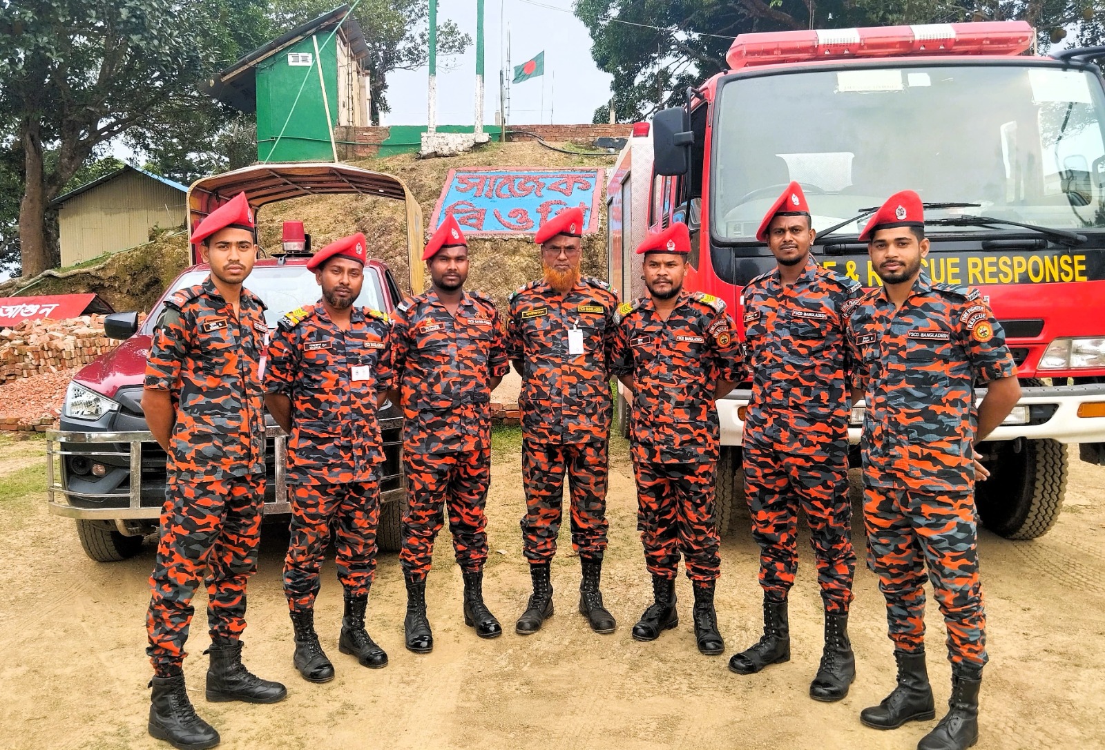 সাজেকে স্যাটেলাইট ফায়ার স্টেশনের কার্যক্রম শুরু