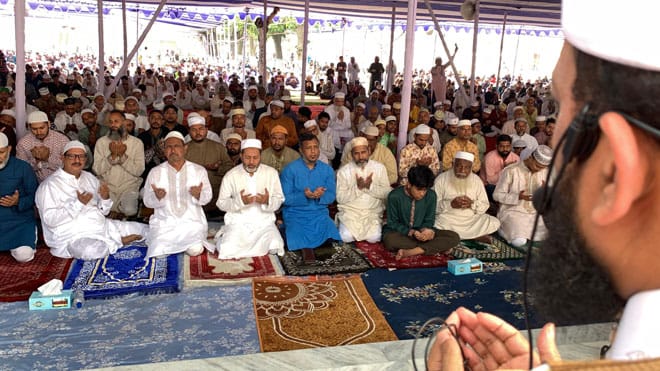 রাজশাহীতে ঈদের প্রধান জামাত অনুষ্ঠিত