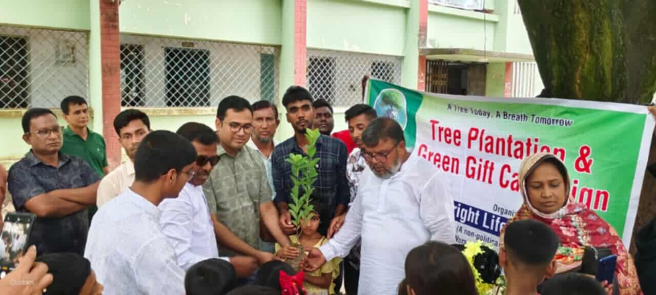 বানেশ্বরে বৃক্ষ রোপন কর্মসূচি পালন
